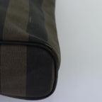 FENDI Pecan Canvas Tote Bag Brown Blackbs14185