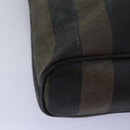 FENDI Pecan Canvas Tote Bag Brown Blackbs14185