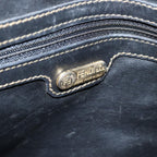 FENDI Pecan Canvas Tote Bag Brown Blackbs14185