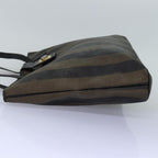 FENDI Pecan Canvas Tote Bag Brown Blackbs14185