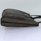 FENDI Pecan Canvas Tote Bag Brown Blackbs14185