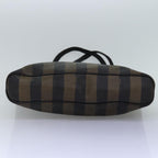 FENDI Pecan Canvas Tote Bag Brown Blackbs14185