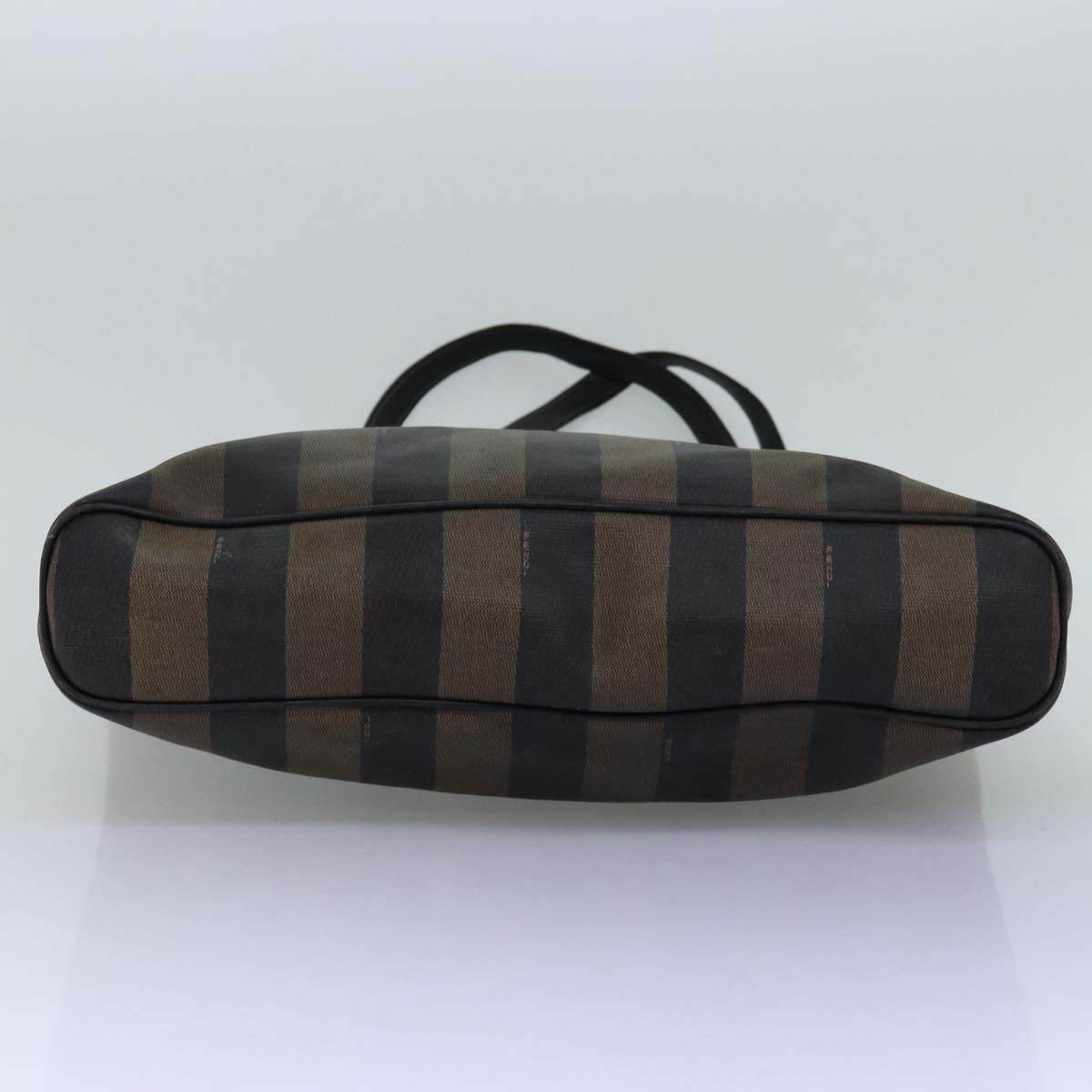 FENDI Pecan Canvas Tote Bag Brown Blackbs14185