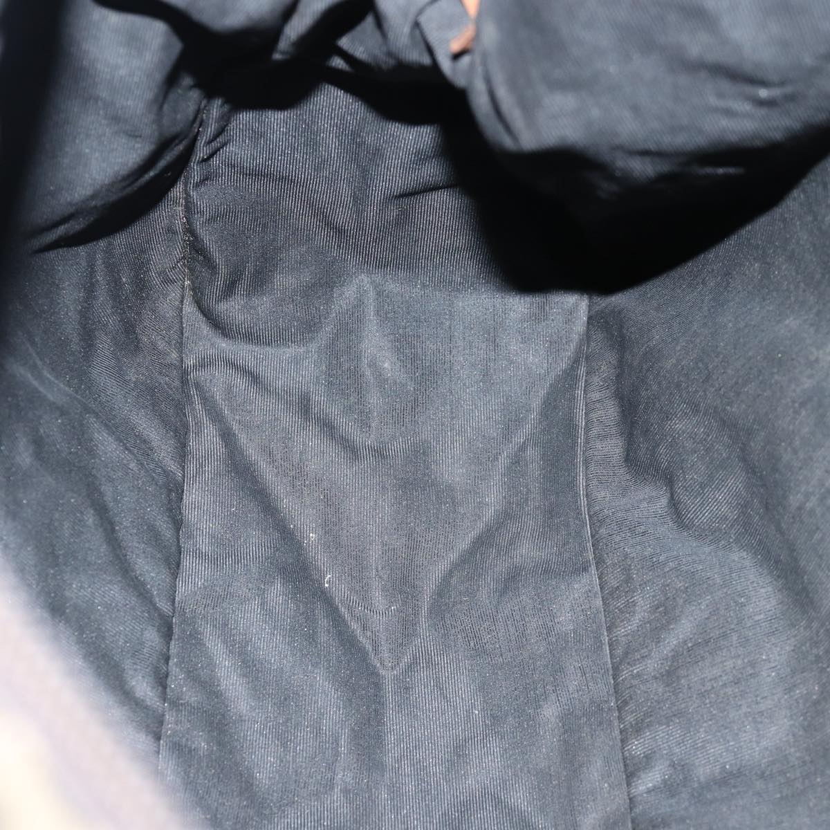 FENDI Zucca Canvas Shoulder Bag Black Brownbs14240