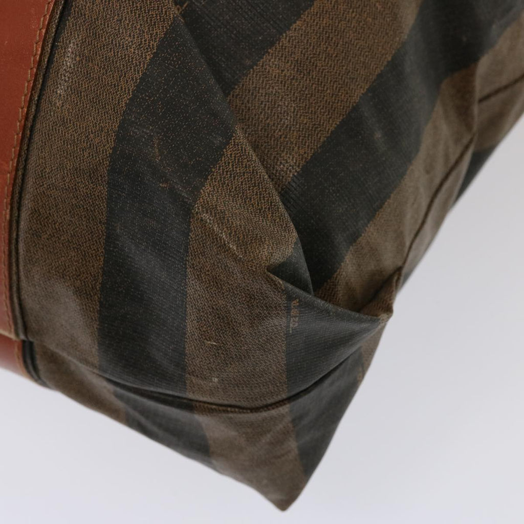 FENDI Pecan Canvas Tote Bag Brown Blackbs14250