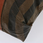 FENDI Pecan Canvas Tote Bag Brown Blackbs14250