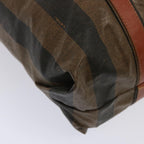 FENDI Pecan Canvas Tote Bag Brown Blackbs14250