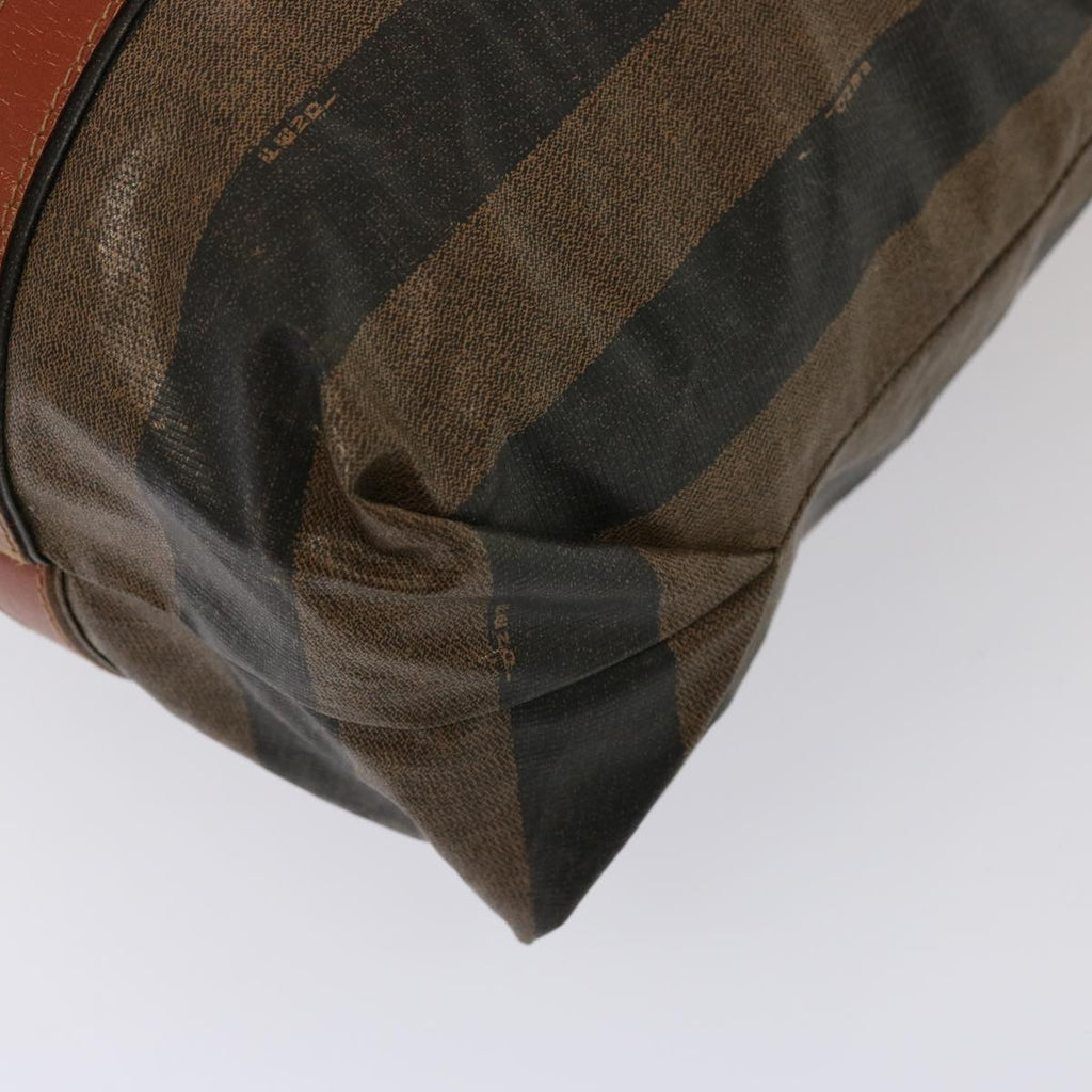 FENDI Pecan Canvas Tote Bag Brown Blackbs14250