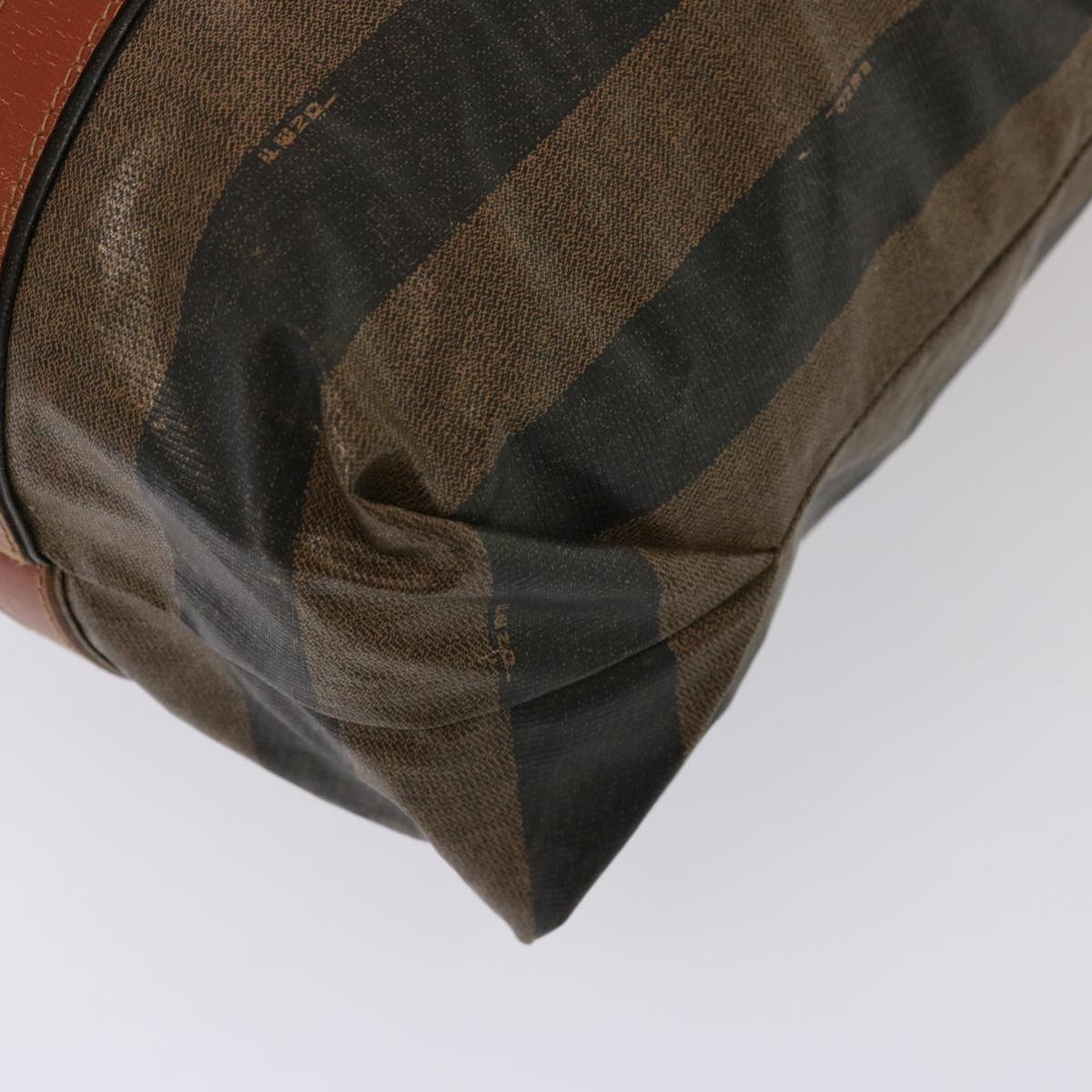 FENDI Pecan Canvas Tote Bag Brown Blackbs14250