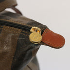 FENDI Pecan Canvas Tote Bag Brown Blackbs14250