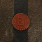 FENDI Pecan Canvas Tote Bag Brown Blackbs14250