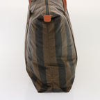 FENDI Pecan Canvas Tote Bag Brown Blackbs14250