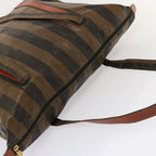 FENDI Pecan Canvas Tote Bag Brown Blackbs14250
