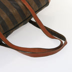 FENDI Pecan Canvas Tote Bag Brown Blackbs14250