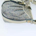 CELINE C Macadam Canvas Shoulder Bag Blue Auth bs14297