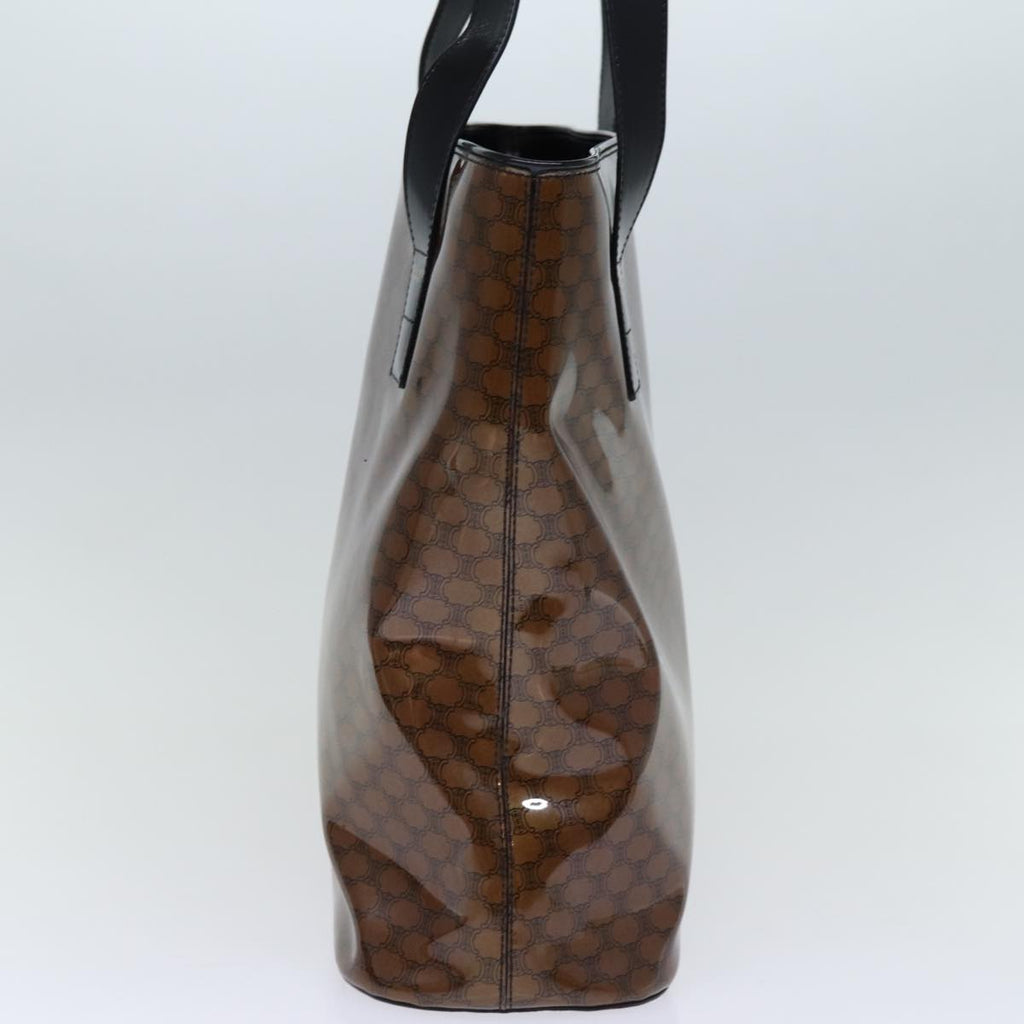 CELINE Macadam Canvas Tote Bag Brown  14321