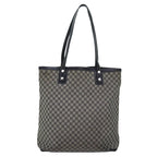 CELINE Macadam Canvas Tote Bag Gray Auth bs14323