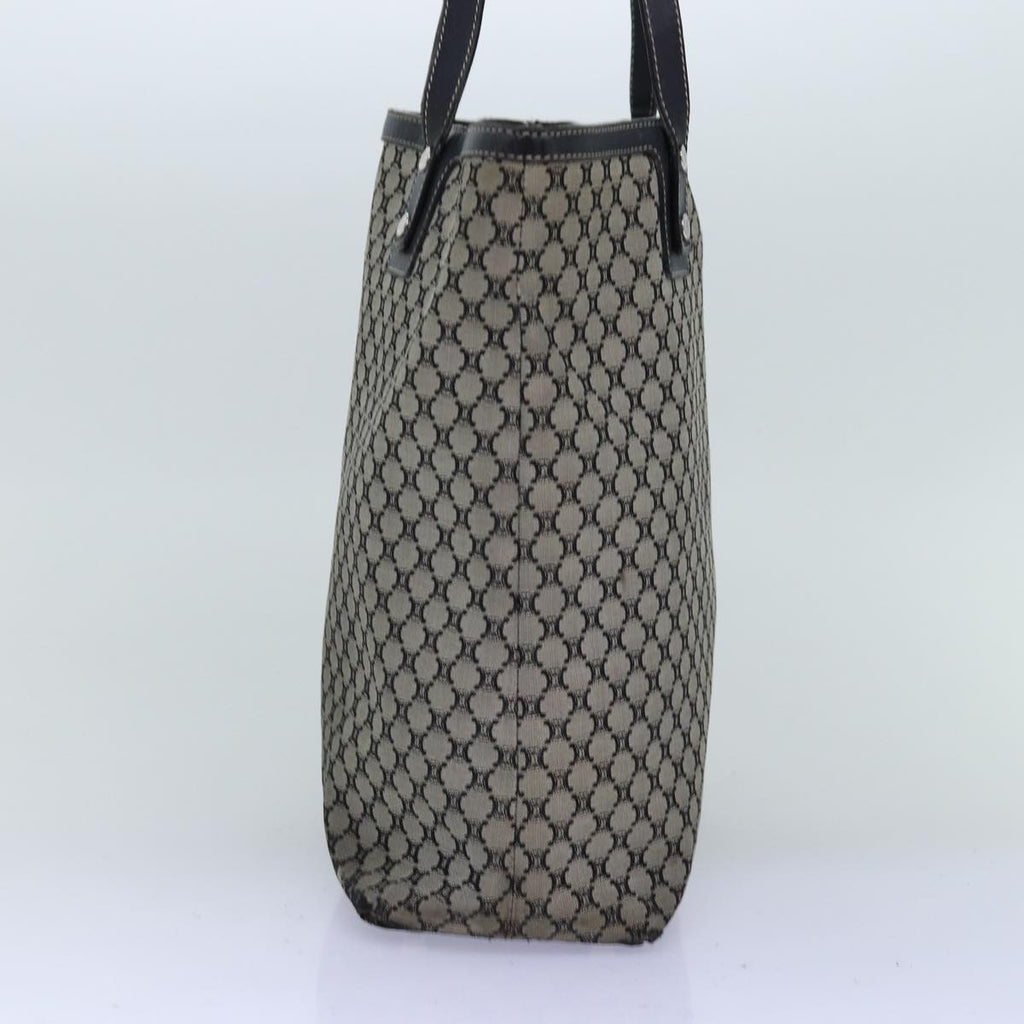 CELINE Macadam Canvas Tote Bag Gray Auth bs14323