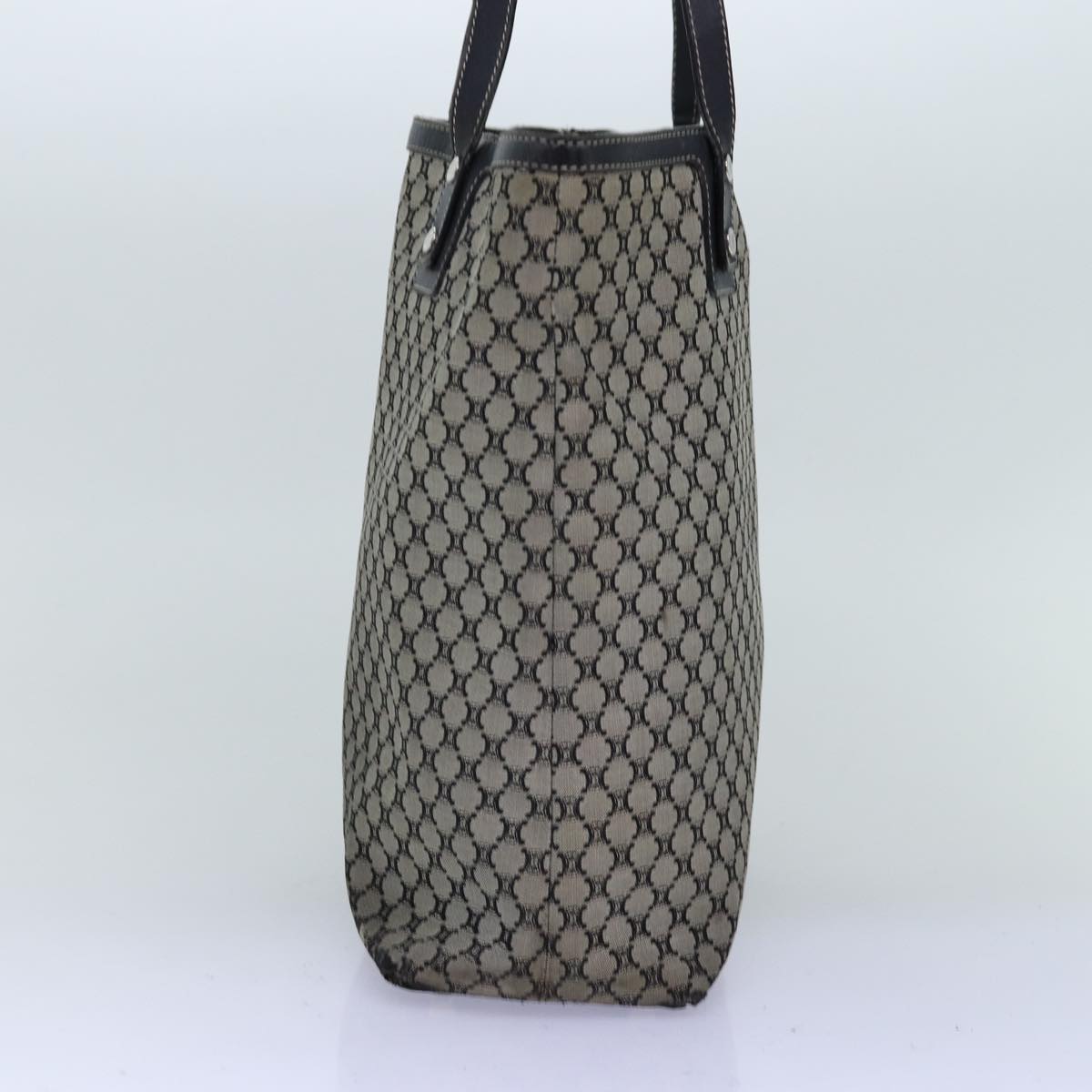 CELINE Macadam Canvas Tote Bag Gray Auth bs14323
