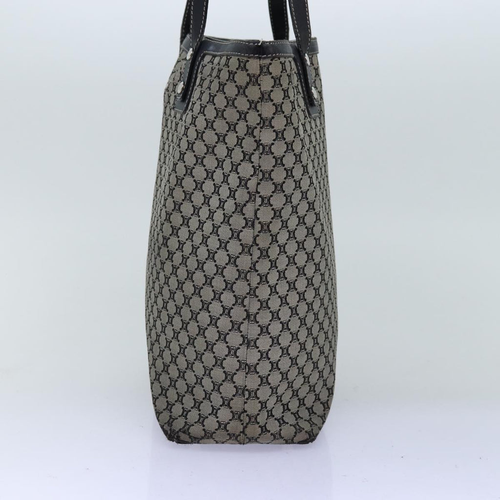 CELINE Macadam Canvas Tote Bag Gray Auth bs14323