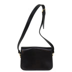 CELINE Horse Carriage Shoulder Bag Leather Black  14459