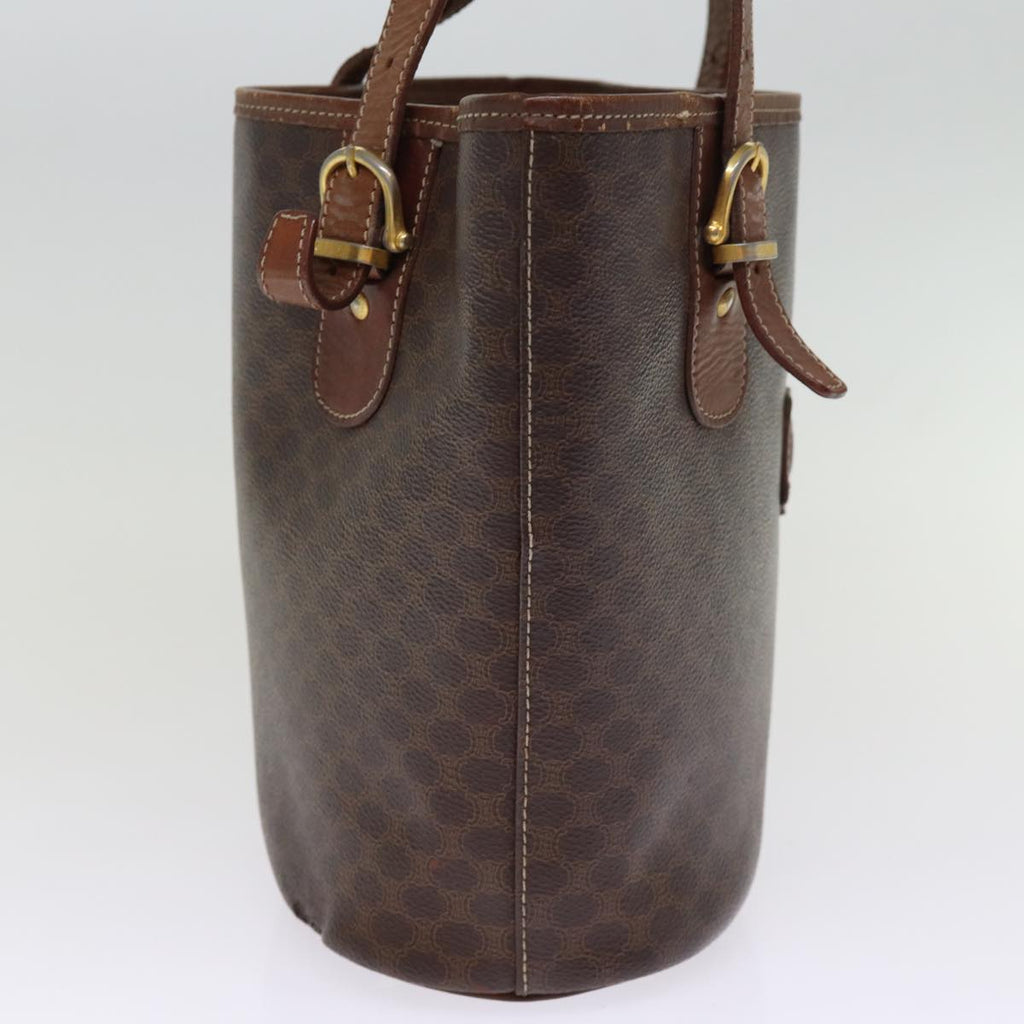 CELINE Macadam Canvas Tote Bag PVC Brown  14460