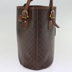 CELINE Macadam Canvas Tote Bag PVC Brown  14460