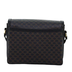 CELINE Macadam Canvas Shoulder Bag PVC Black  14461