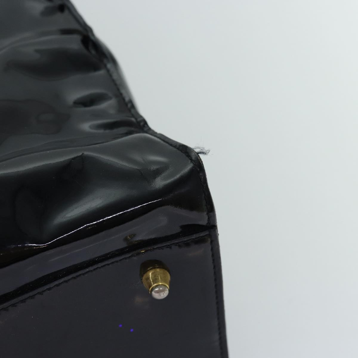 FENDI Tote Bag Enamel Blackbs14475