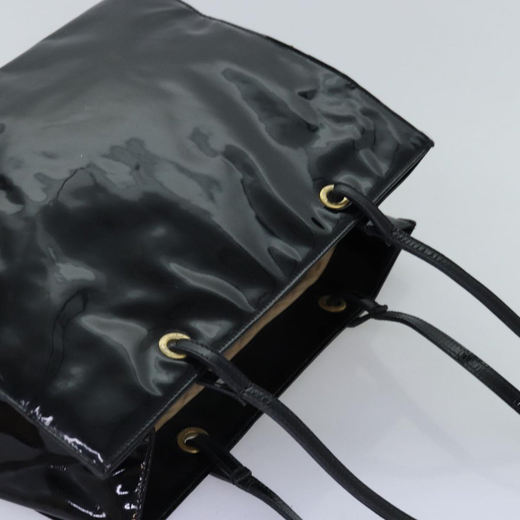 FENDI Tote Bag Enamel Blackbs14475
