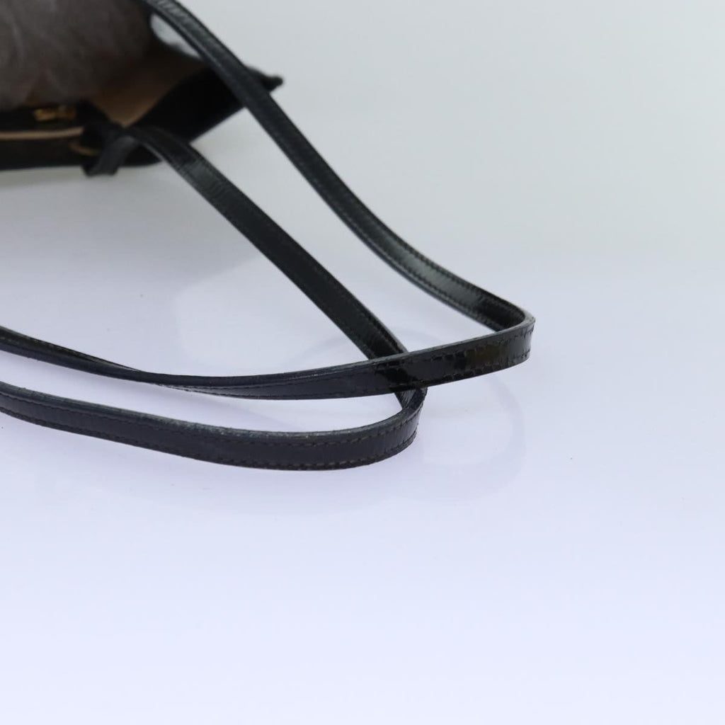 FENDI Tote Bag Enamel Blackbs14475