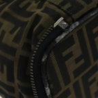 FENDI Zucca Canvas Vanity Cosmetic Pouch Brown Blackbs14490