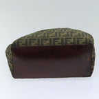 FENDI Zucca Canvas Tote Bag Black Brownbs14491
