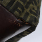 FENDI Zucca Canvas Tote Bag Black Brownbs14491