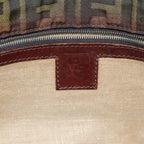 FENDI Zucca Canvas Tote Bag Black Brownbs14491