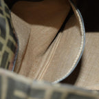 FENDI Zucca Canvas Tote Bag Black Brownbs14491