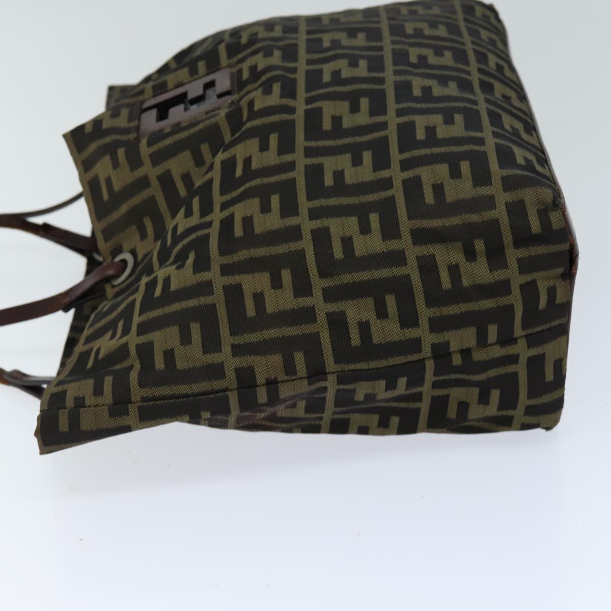 FENDI Zucca Canvas Tote Bag Black Brownbs14491