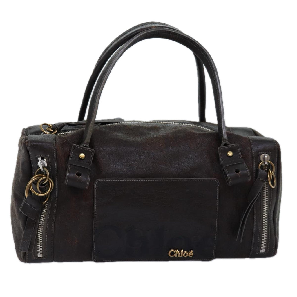 Chloe Shoulder Bag Leather Brown bs14493