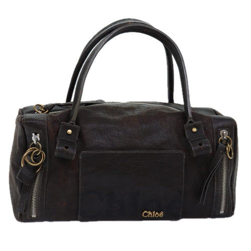 Chloe Shoulder Bag Leather Brown bs14493