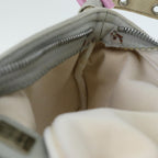 FENDI Mamma Baguette Shoulder Bag Cotton Graybs14545