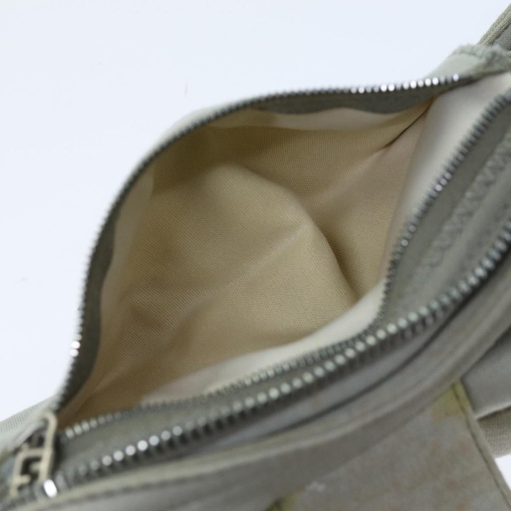 FENDI Mamma Baguette Shoulder Bag Cotton Graybs14545