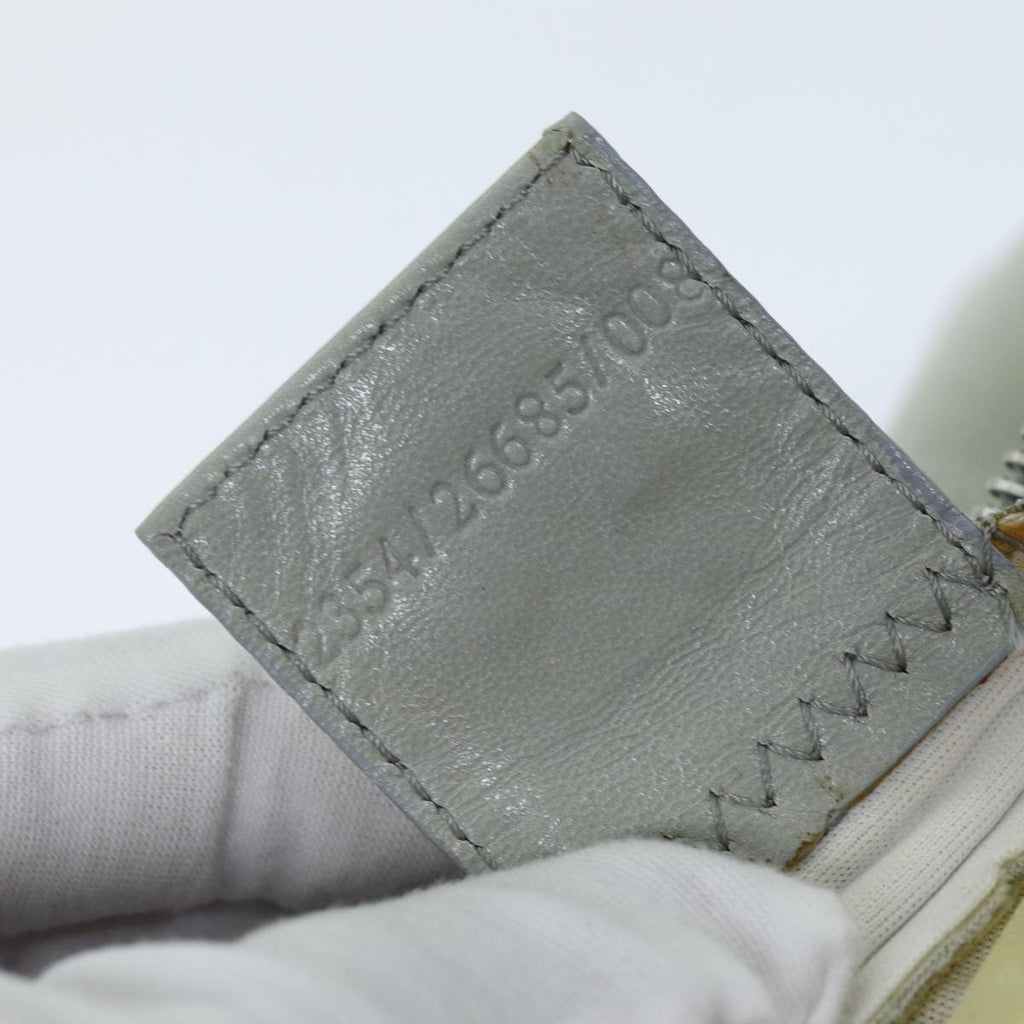 FENDI Mamma Baguette Shoulder Bag Cotton Graybs14545