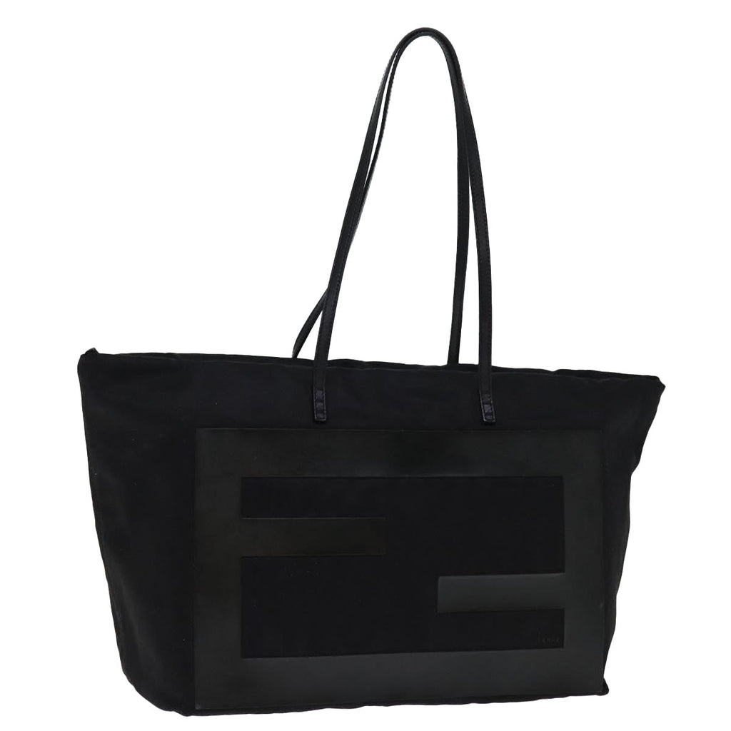 FENDI Tote Bag Canvas Blackbs14546
