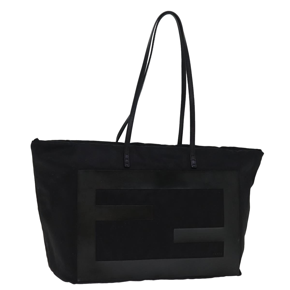 FENDI Tote Bag Canvas Blackbs14546