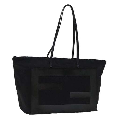 FENDI Tote Bag Canvas Blackbs14546
