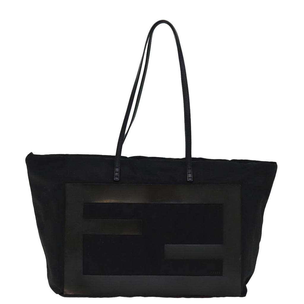 FENDI Tote Bag Canvas Blackbs14546