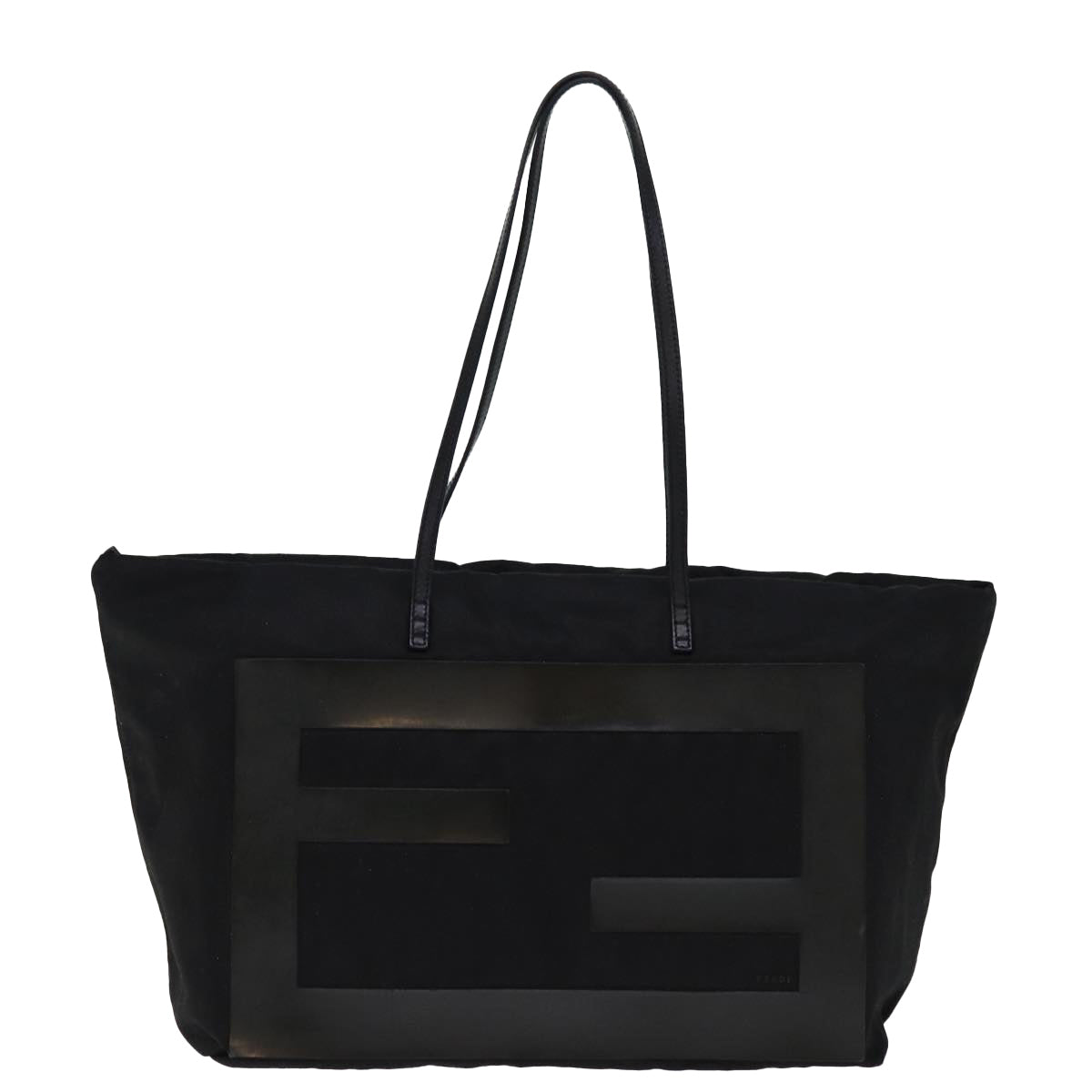 FENDI Tote Bag Canvas Blackbs14546