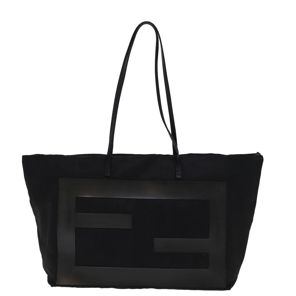 FENDI Tote Bag Canvas Blackbs14546
