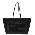 FENDI Tote Bag Canvas Blackbs14546