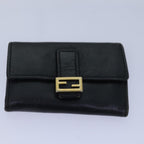FENDI Zucca Canvas Pecan Canvas Key Case Wallet 4Set Black Brownbs14585
